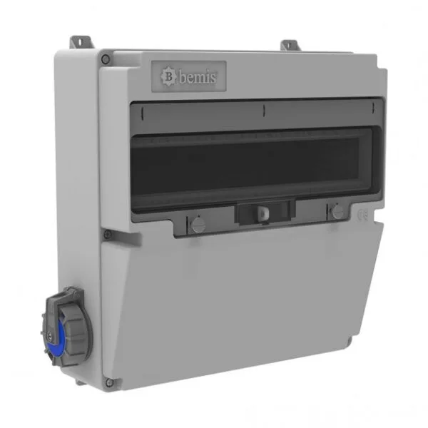 Bemis 1/16A. 220V. 2 Ad. Somunlu Priz Yan IP66 BD9-6000-2020