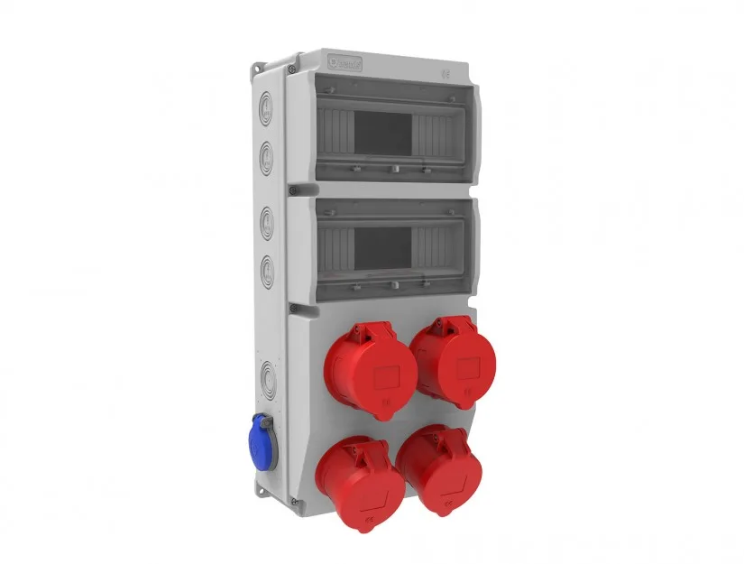 Bemis Ön 4 Ad. 5/32A. 380V. - Yan 2 Ad. 1/16A. 220V. Pano Priz IP44 BH10-2434-2020 Bemis Ön 4 Ad. 5/32A. 380V. - Yan 2 Ad. 1/16A. 220V. Pano Priz IP44 BH10-2434-2020 - Görsel 1