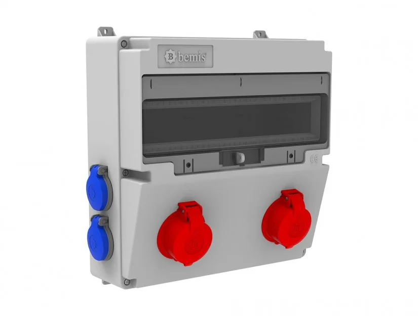 Bemis 3/25A. 380V. 2 Ad. Ön-1/16A. 220V. 4 Ad. Yan IP44 BH9-2205-4020 Bemis 3/25A. 380V. 2 Ad. Ön-1/16A. 220V. 4 Ad. Yan IP44 BH9-2205-4020 - Görsel 1