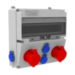 Bemis 5/32A. 380V. 2 Ad. Ön-1/16A. 220V. 2 Ad. Ön-1/16A. 220V. 4 Ad. Yan IP44 BH9-2234-2024