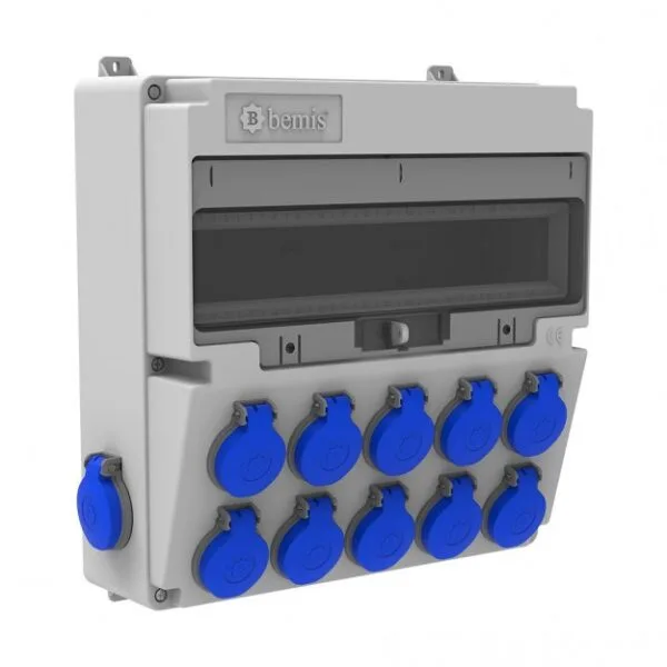 Bemis 1/16A. 220V. 10 Ad. Ön-1/16A. 220V. 2 Ad. Yan IP44 BH9-2602-6020