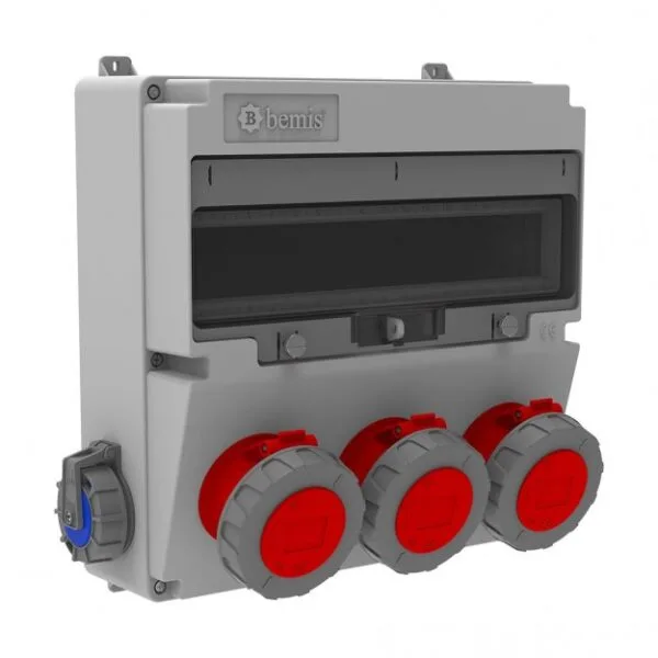 Bemis 5/32A. 380V. 1 Ad. Ön-4/32A. 380V. 2 Ad. Ön-1/16A. 220V. 2 Ad. Yan IP66 BH9-6224-1302