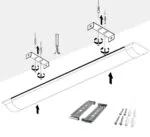 Cata CT-2475 40W 120cm Yatay Ledli Bant Armatür Beyaz Işık - Görsel 5