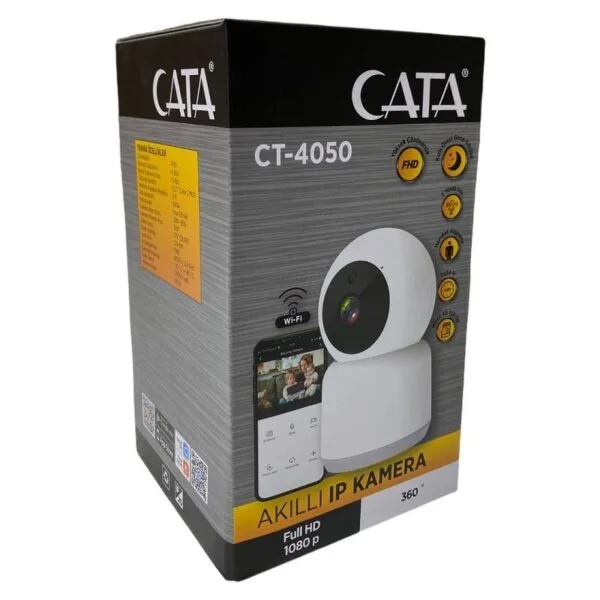 Cata CT-4050 Akıllı IP Kamera Gece Görüşlü (Full Hd-1080p)