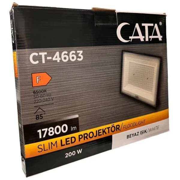 Cata CT-4663 200W Platinum LED Projektör (beyaz)