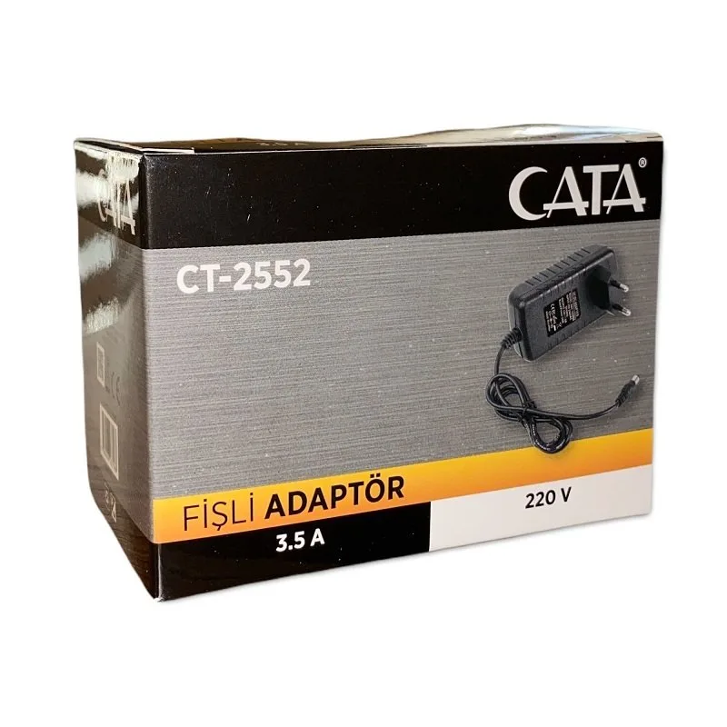 ct2552_new Cata CT-2552 3,5 Amper Fişli Adaptör