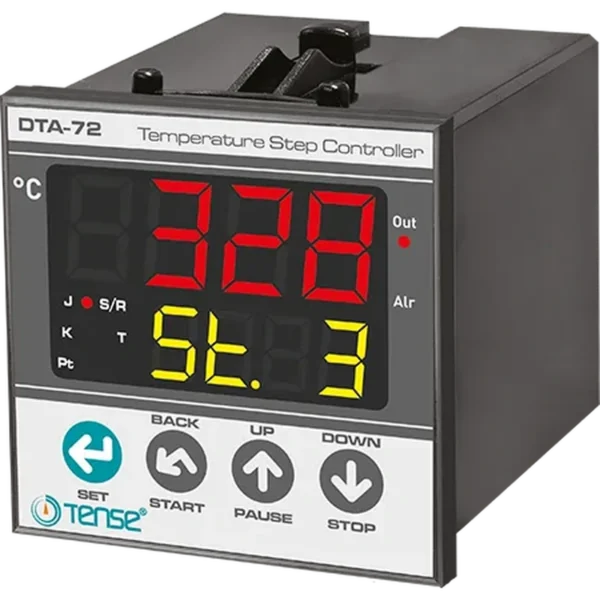 Tense DTA-72 Dahili Zaman Röleli Sıcaklık Kontrol Cihazı (Auto-Tune PID) 72x72mm — Zaman Röleleri