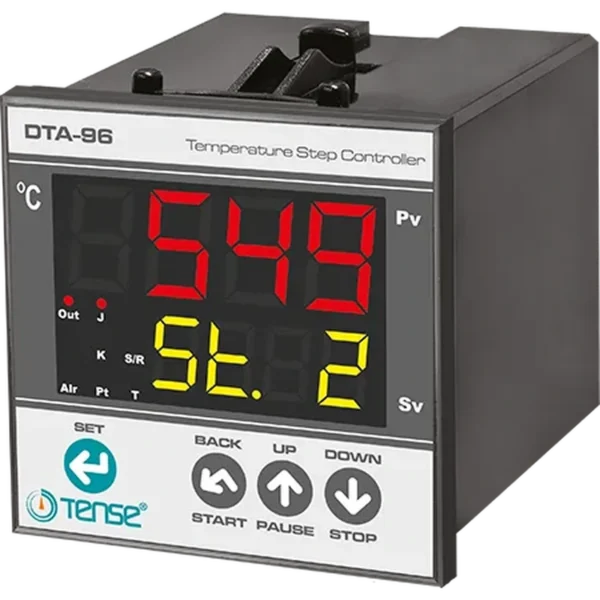 Tense DTA-96 Dahili Zaman Röleli Sıcaklık Kontrol Cihazı (Auto-Tune PID) 96x96mm — Zaman Röleleri
