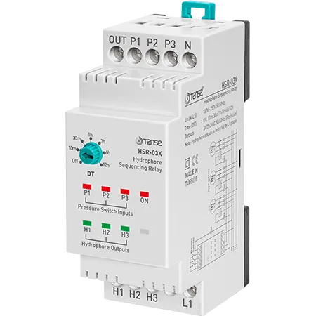Tense HSR-03X Hidrofor Sıralama Rölesi (Off, 10 dk, 30 dk, 1 Saat, 3 Saat, 6 Saat ve 12 Saat Ayarlanabilir) Tense HSR-03X Hidrofor Sıralama Rölesi (Off, 10 dk, 30 dk, 1 Saat, 3 Saat, 6 Saat ve 12 Saat Ayarlanabilir) - Görsel 1
