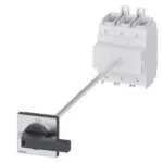 Siemens 3LD2418-0TK11 - Acil Stop Şalterleri Tahrik Kolu Siyah, Dipten Tespitli, Kilitlemeli, Kapı