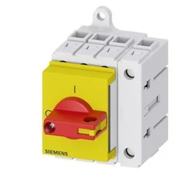 Siemens 3LD3030-0TL13 - 3LD3 Acil Stop Şalterleri, Raya/panoya Monte Edilebilir, Sarı/kırmızı 16A 7,5KW