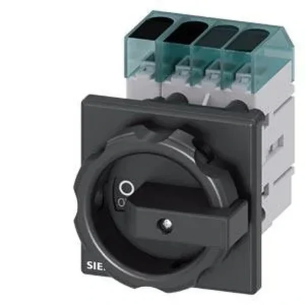 Siemens 3LD3054-0TL51 - 3LD3 Acil Stop Şalteri, 3 Faz+nötr Önden Tespitli Tahrik Kolu Siyah, 16A 7,5 KW
