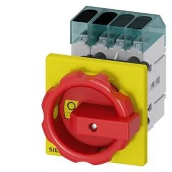 Siemens 3LD3054-0TL53 - 3LD3 Acil Stop Şalteri, Önden Tespitli Sarı/kırmızı, Sarı/kırmızı 16A 7.5 KW
