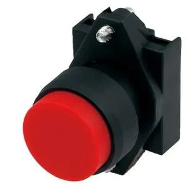 Siemens 3SB6010-0BA30-0YA0 - Aktüatör butonu 22 mm plastik siyah yuvarlak buton tutucu sarı ile yükseltilmiş