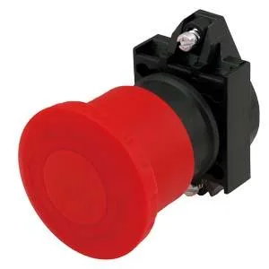 Siemens 3SB6010-1CC60-0YA0 - Aktüatör mantar butonu 60mm, plastik siyah, yuvarlak, ışıksız, anlık, tutuculu