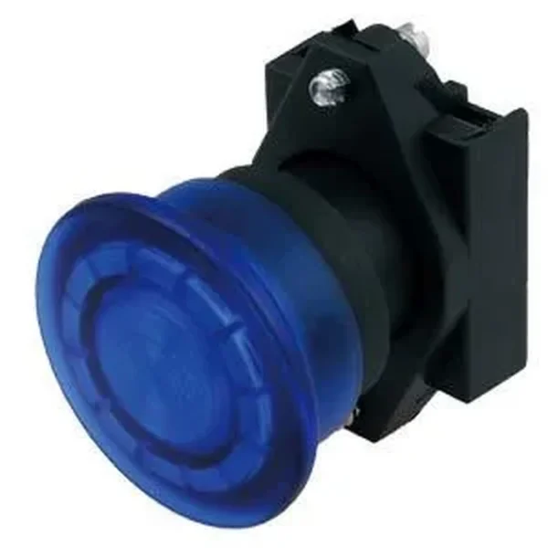 Siemens 3SB6011-1AC50-0YA0 - Aktüatör mantar butonu 30mm, plastik siyah, yuvarlak, ışıklı, anlık kontak