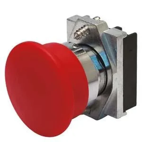 Siemens 3SB6060-1CA40-0YA0 - Aktüatör mantar butonu 60mm, metal parlak, yuvarlak, ışıksız, mandal.w. çekmek
