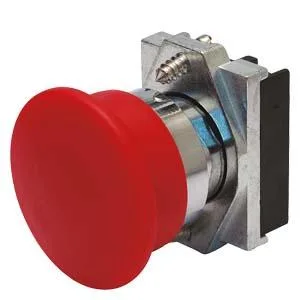 Siemens 3SB6060-1CA50-0YA0 - Aktüatör mantar butonu 60mm, metal parlak, yuvarlak, ışıksız, mandal.w. çekmek