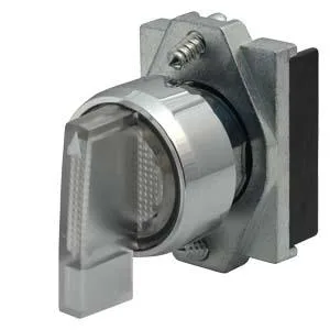 Siemens 3SB6061-2BM40-0YA0 - Aktüatör uzun topuzu, L>CC<R 2X60DEG, V konumu anlık kontak tipi, tutucu yeşil