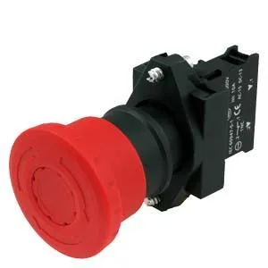 Siemens 3SB6110-1HA20-1CA0 - Komple Acil Stop Mantar Butonlar Plastik Çek Kur 1NC