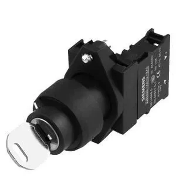 Siemens 3SB6110-4AA01-1BA0 - Komple Ünite Kombinasyonu 22 MM Plastik Siyah Yuvarlak Anahtar Seçici