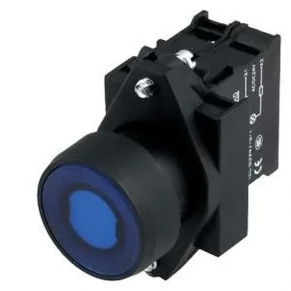 Siemens 3SB6116-0DB40-1BA0 - Komple Işıklı Yay Dönüşlü LED’li Butonlar Plastik Yeşil 230 V AC