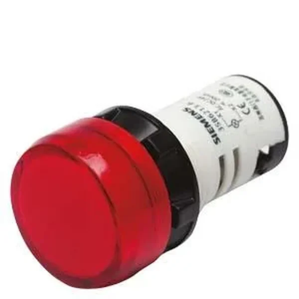 Siemens 3SB6210-0AB50-1FA0 - Kompakt buton 22 mm plastik siyah yuvarlak vidalı terminal, 1 NO + 1 NC mavi