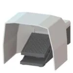 Siemens 3SE2903-1AA20 - SIRIUS 3SB 29 Ayak Pedalları: Metal Korumalı, Tekli Ayak Pedalı (2NO + 2NC)