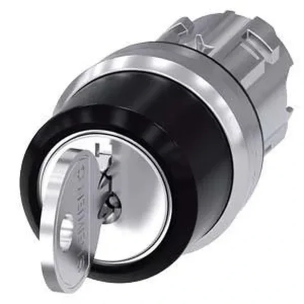 Siemens 3SU1050-4BL01-0AA0 - SIRIUS ACT metal ışıklandırılabilir uzun saplı beyaz 0-1 kalıcı mandal buton