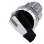 Siemens 3SU1052-2CF60-0AA0 - SIRIUS ACT metal ışıklandırılabilir beyaz 1-0-2 kalıcı mandal buton kafası