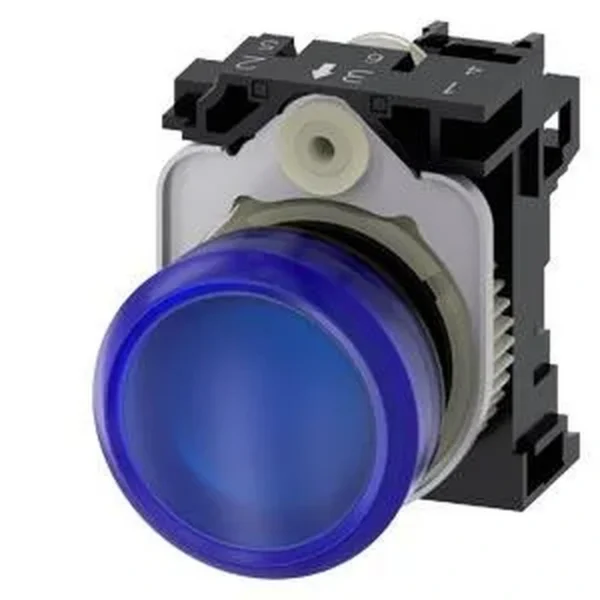 Siemens 3SU1106-6AA50-1AA0 - Sirius Act Plastik Komple Sinyal Lambalar Mavi 230 AC