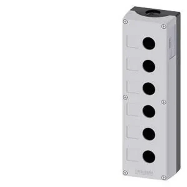 Siemens 3SU1806-0AA00-0AB1 - Sirius Act Plastik 6 Delikli Boş Kutu