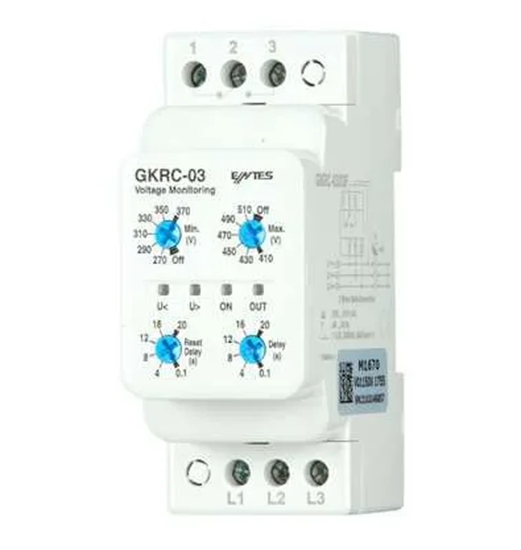 Entes GKRC-03 PK28 380V T/i 3 Cap Gerilim Koruma Rölesi