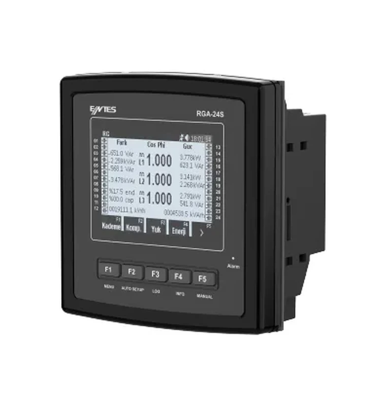 Entes RGA-24S 144X144 85V-300V AC/DC Grafik Lcd’li T/i Reaktif Güç Kontrol Rölesi — Röle