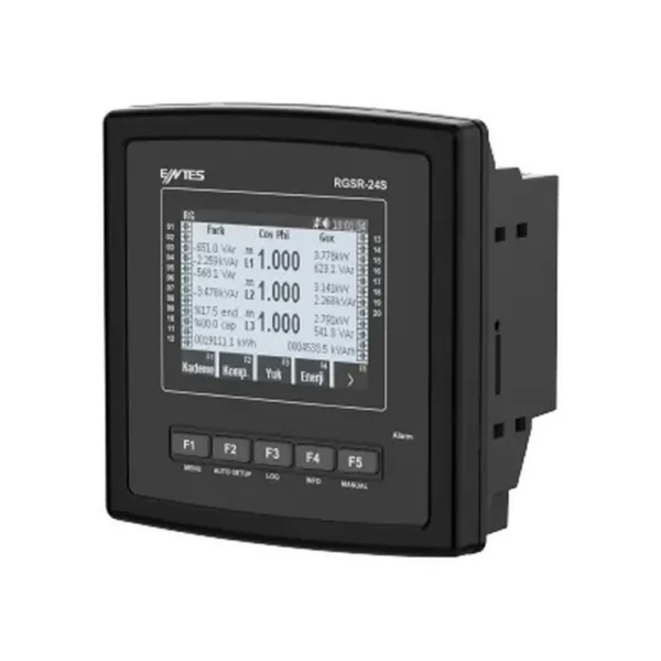 Entes RGSR-24S 144X144 85V-300V AC/DC Grafik Lcd’li T/i Reaktif Güç Kontrol Rölesi — Röle