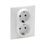 Legrand 768116 Raventi Beyaz İkili Topraklı Priz