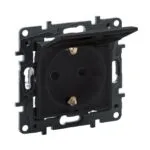 Legrand 768318 Raventi Füme Kapaklı Topraklı Priz