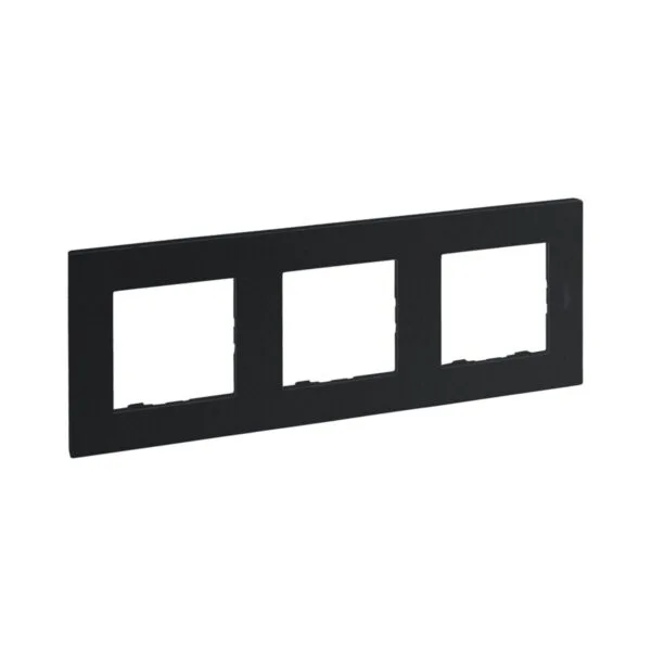 Legrand 768373 Raventi Füme Üçlü Yatay Çerçeve