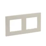 Legrand 768472 Raventi Krem İkili Yatay Çerçeve