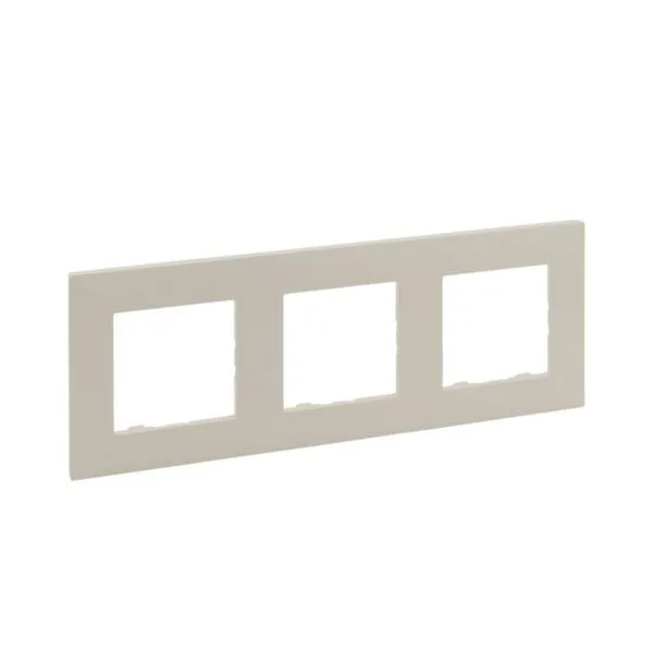 Legrand 768473 Raventi Krem Üçlü Yatay Çerçeve