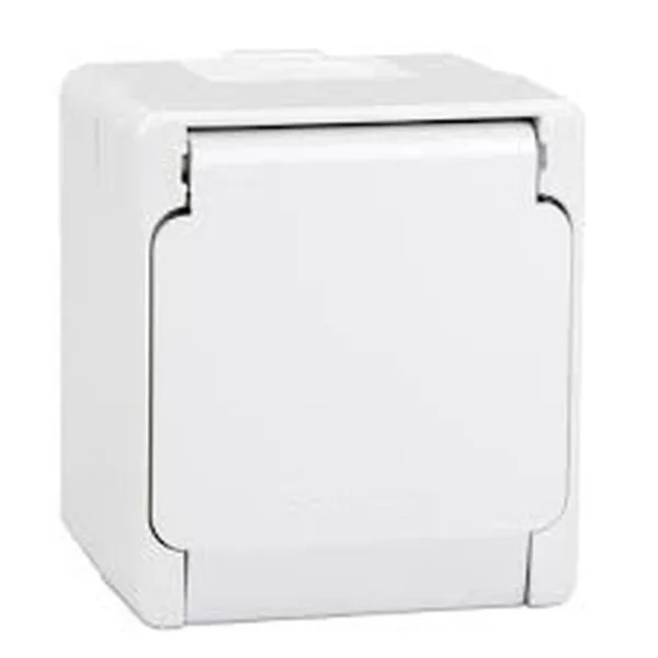 Schneider NML3100121 Beyaz Nemliyer Kapaklı Topraklı Priz