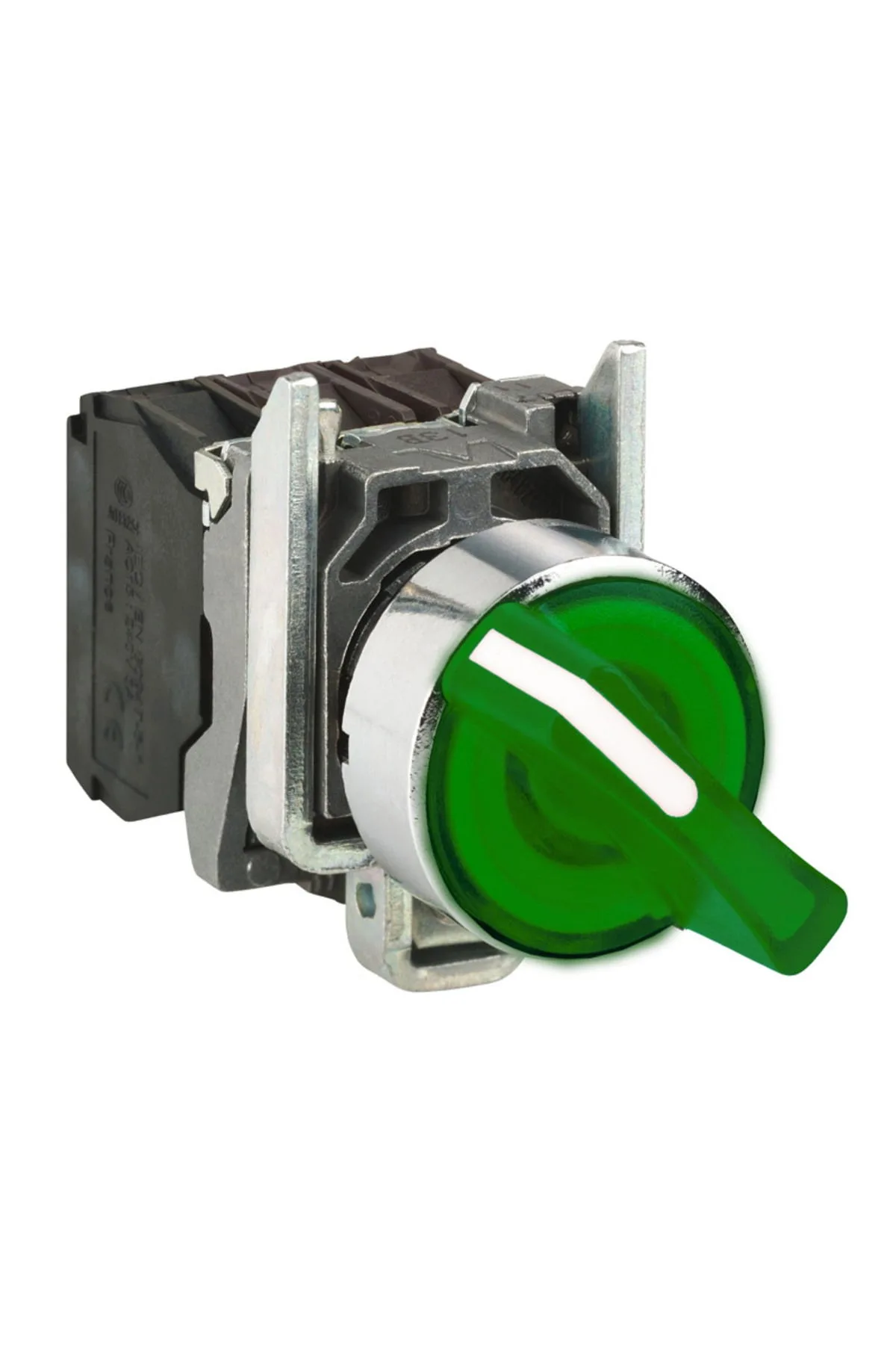 Schneider XB4BK123M5 Schneider XB4-BK123M5 Işıklı Yeşil Mandal Buton - Görsel 1