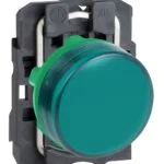 Schneider XB5AVB3 24V 22mm Entegre Ledli Yeşil Düz Lensli Pilot Işığı