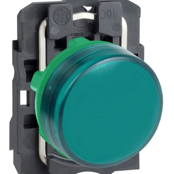 Schneider XB5AVB3 24V 22mm Entegre Ledli Yeşil Düz Lensli Pilot Işığı