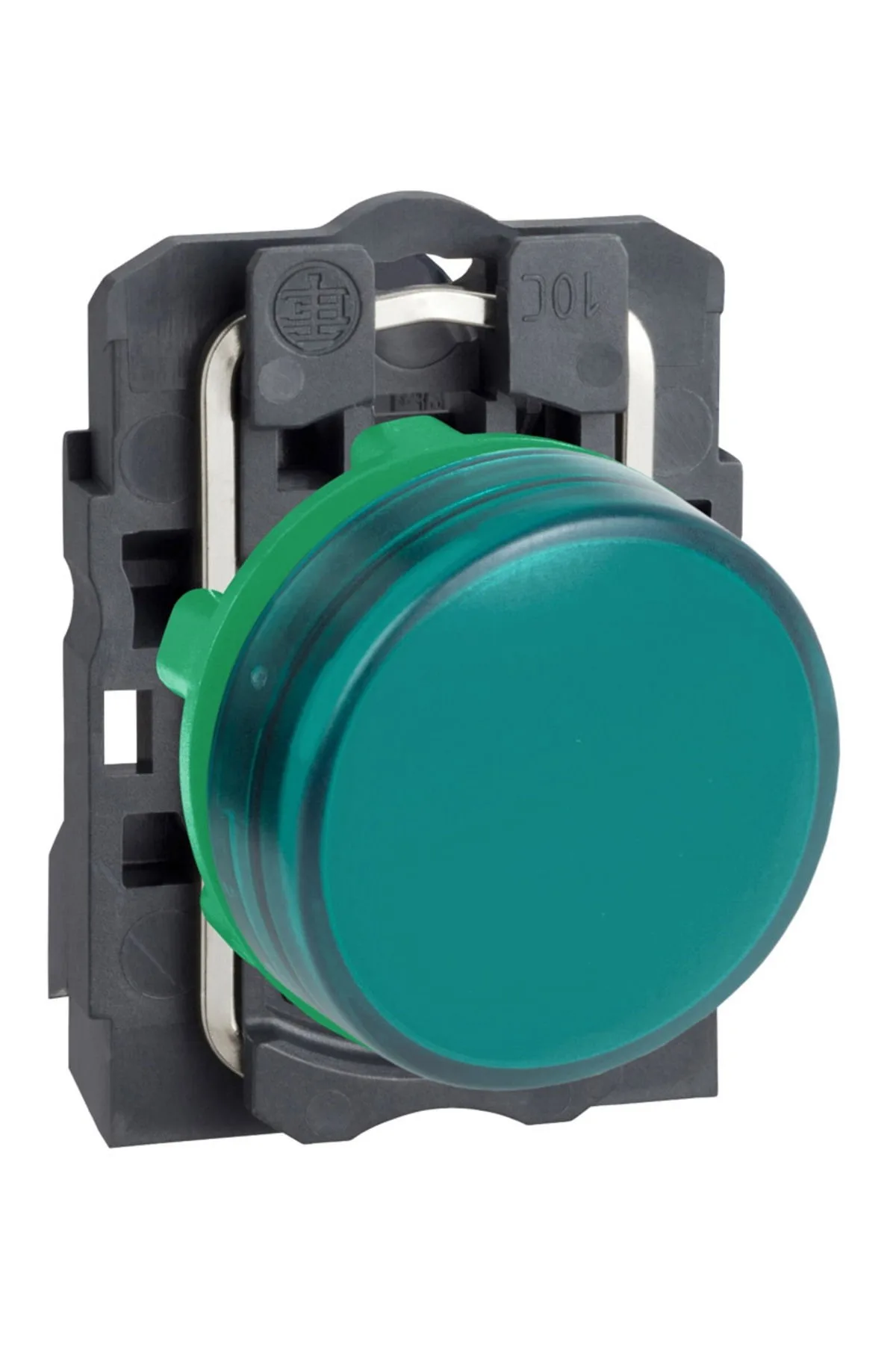 Schneider XB5AVB3 Schneider XB5AVB3 24V 22mm Entegre Ledli Yeşil Düz Lensli Pilot Işığı - Görsel 1