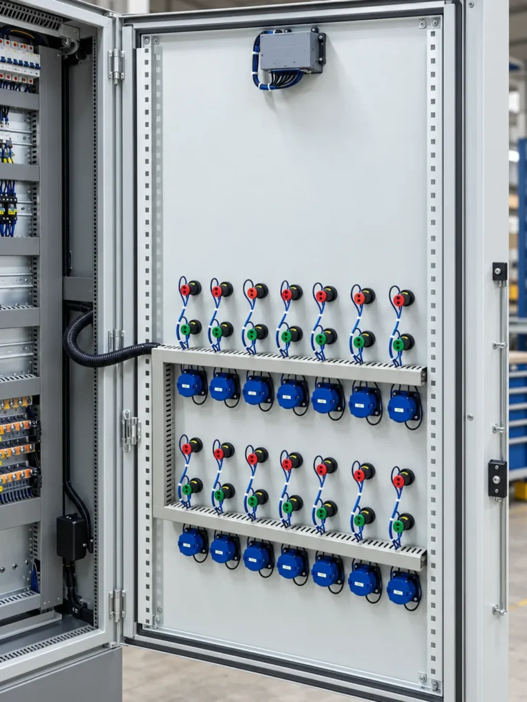 MCC panosu kapak kumanda elemanları
