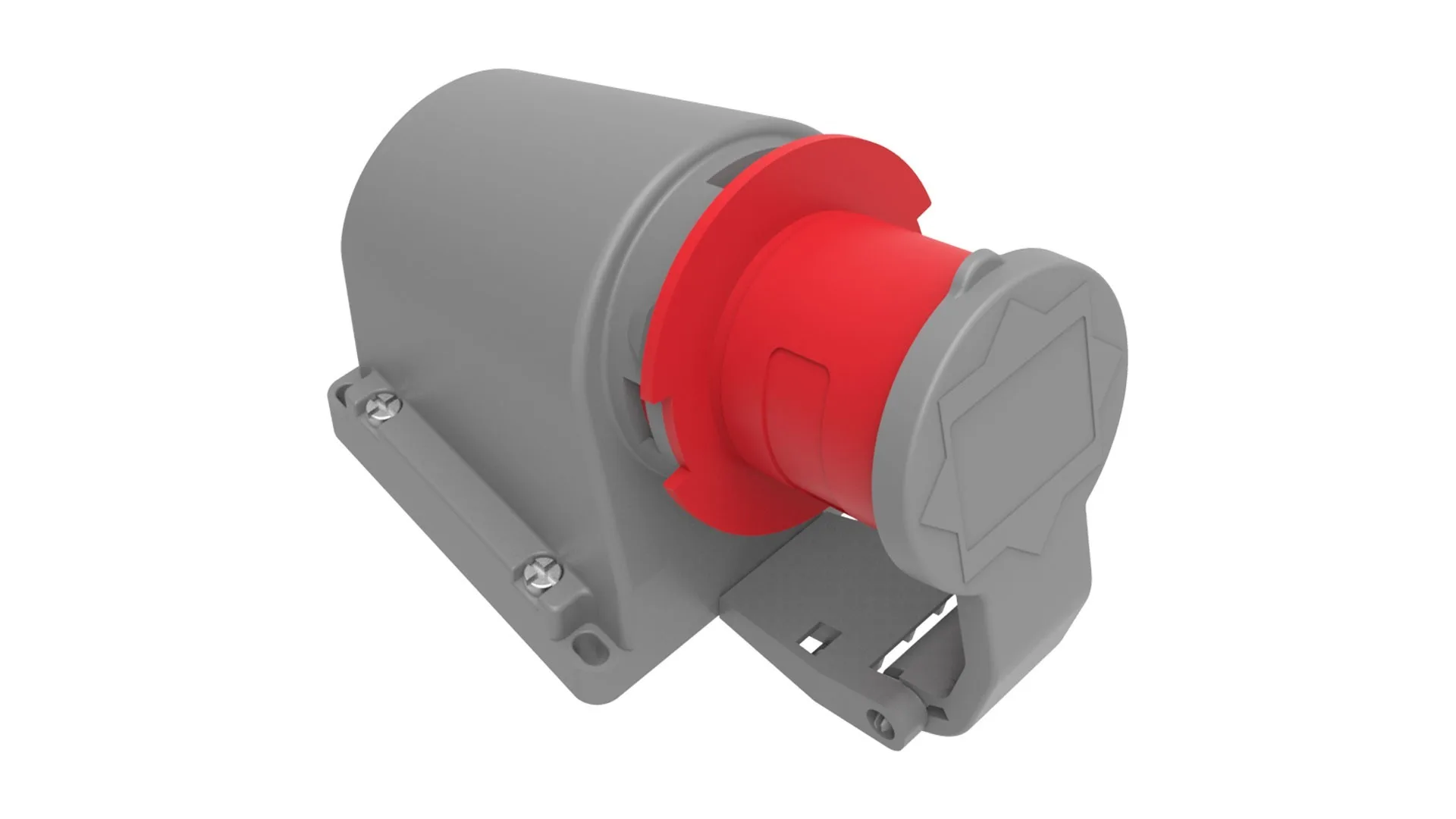 Bemis BC1-1504-2235 Bemis 4/16A. 90° Eğik Duvar Fiş (Yaylı Kapaklı) IP44