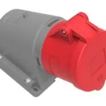 Bemis 5/16A. 90° Eğik Enversör Duvar Fiş (Yaylı Kapaklı) IP44