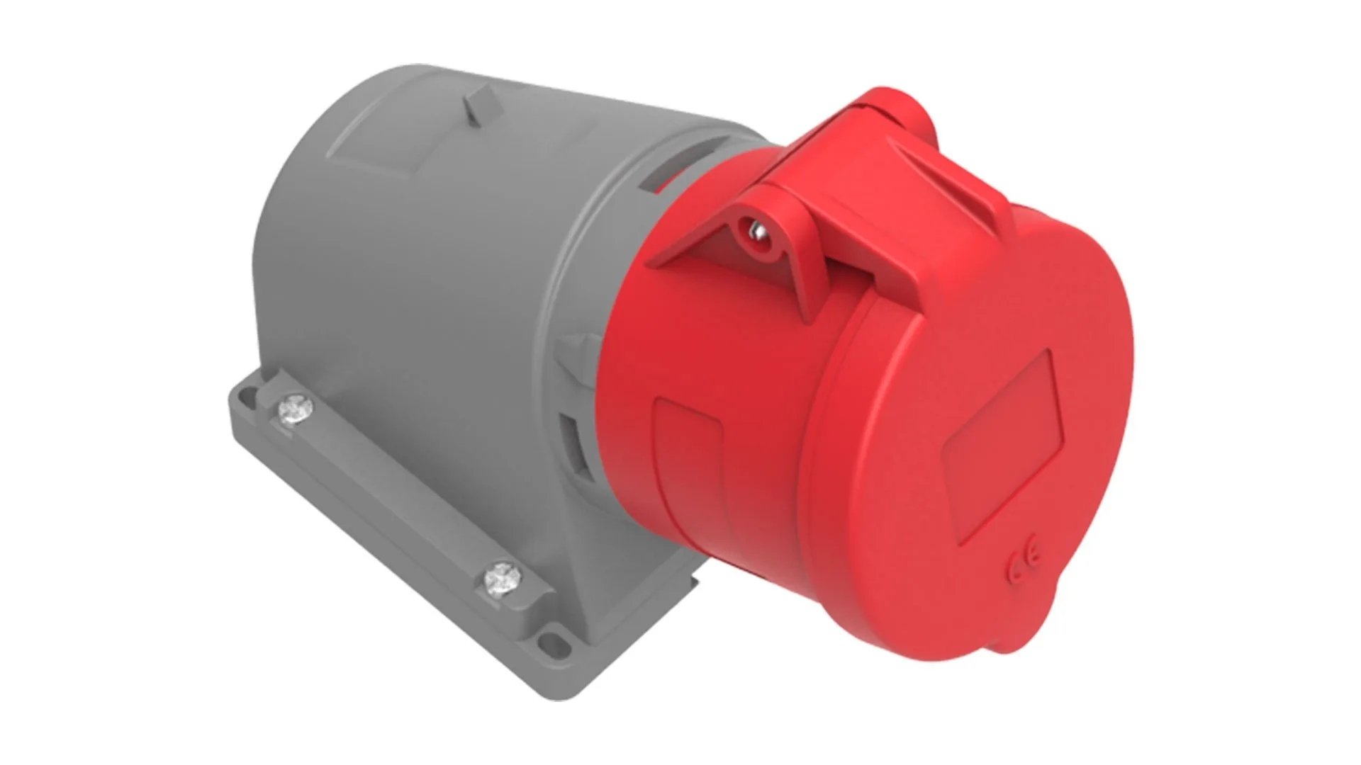 Bemis BC1-1505-2061 Bemis 5/16A. 90° Eğik Enversör Duvar Fiş (Yaylı Kapaklı) IP44