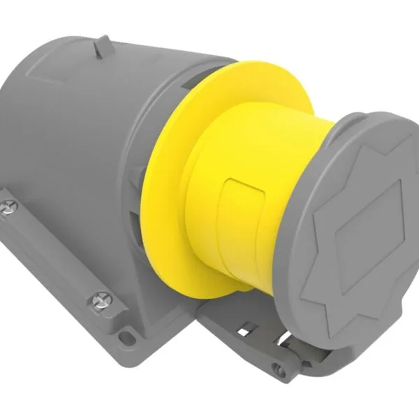 Bemis 3/32A. 90° Eğik Duvar Fiş (Yaylı Kapaklı) IP44 BC1-3303-2235